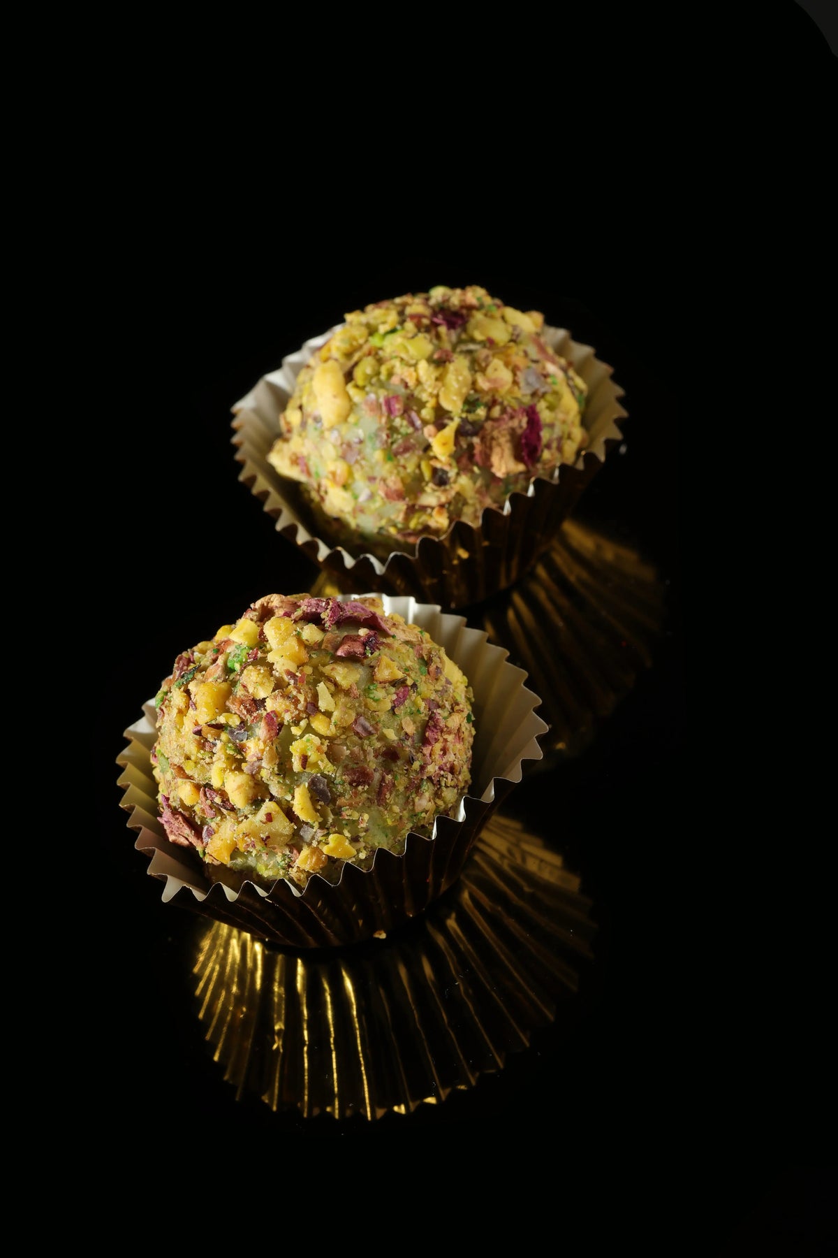 Pistachio & Damascus Rose Truffle Noix Noix Noix Noix