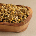 Dried chamomile flowers for herbal tea