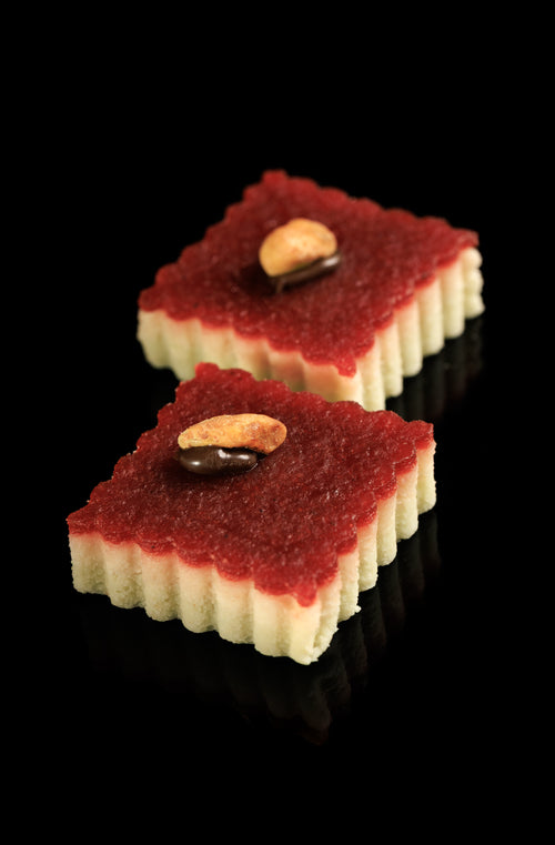 Layered Marzipan with Fruit paste